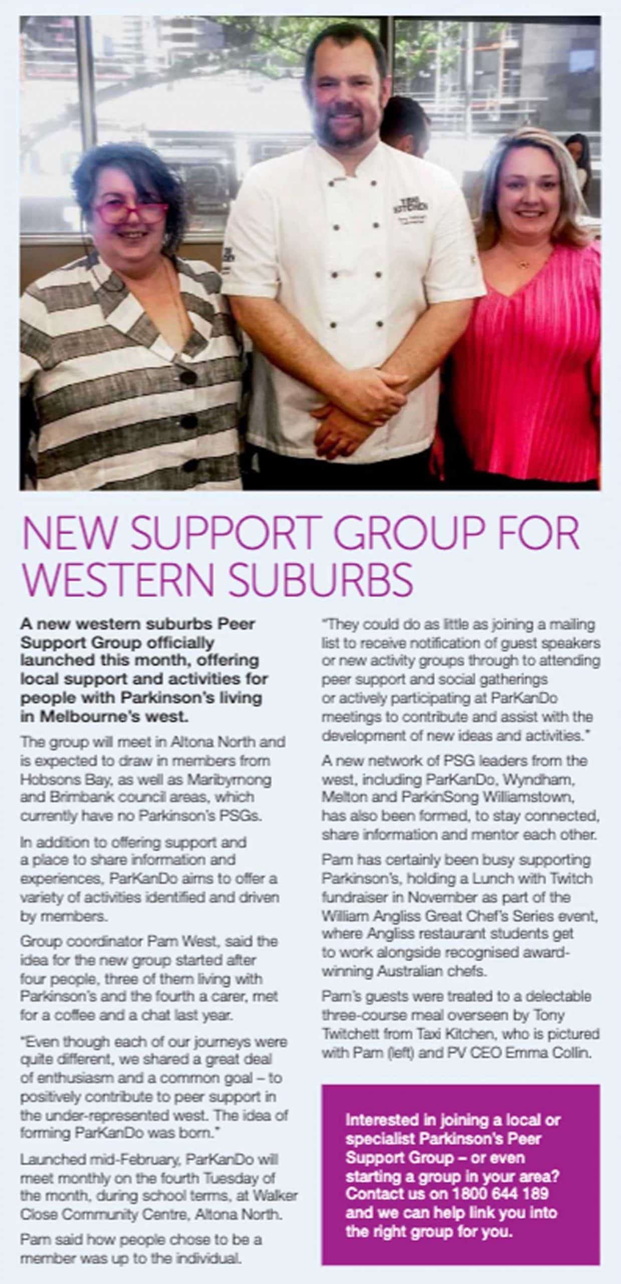 Inmotion - New Support Group for Western Suburbs