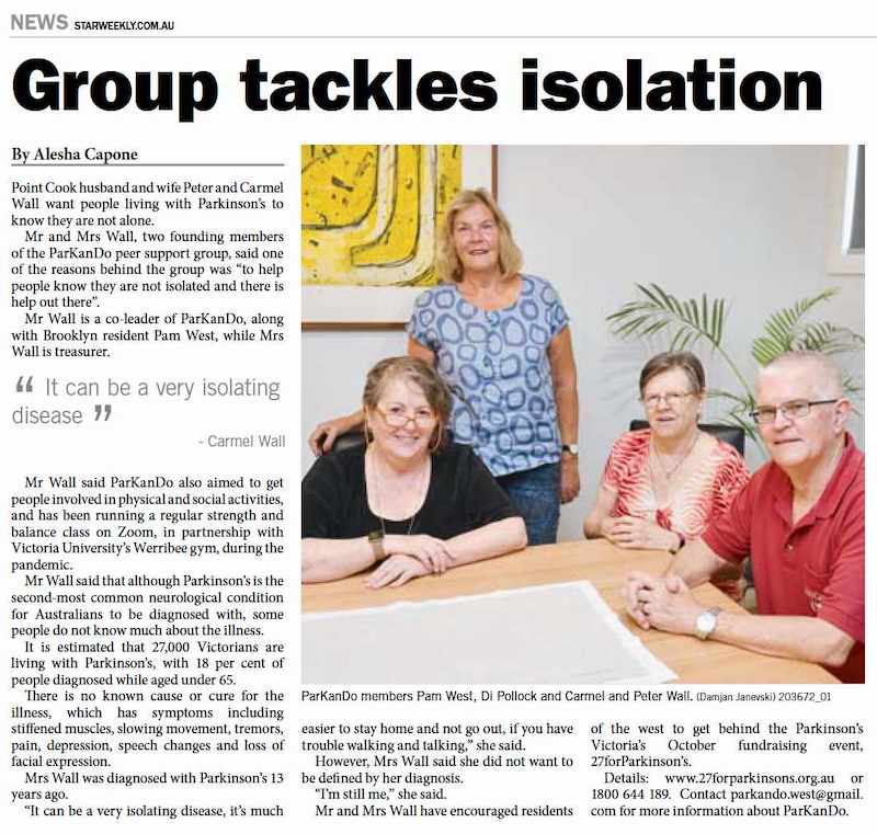 Star Weekly group tackles isolation article