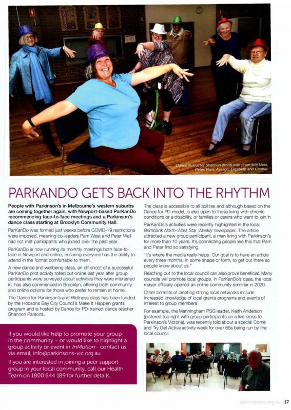 Inmotion Issue 2 2021 - ParKanDo Gets Back Into the Rhythm